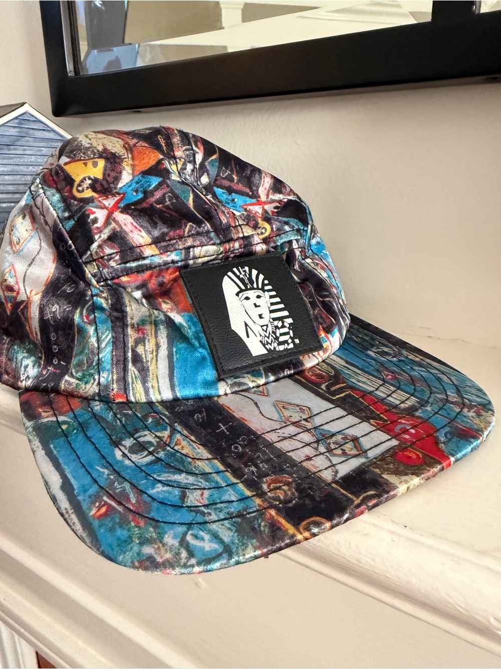 Graphic Multi-Color 5-Panel Last Kings Hat with Pharaoh Patch